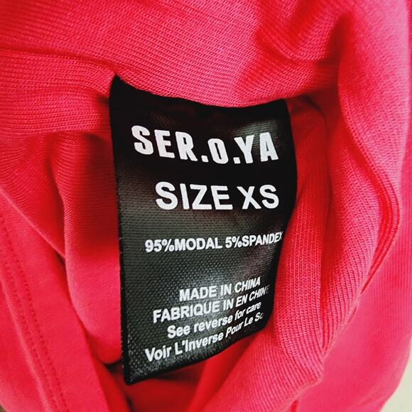 Ser.O.Ya Retrofête Ivana Coral Cutout One Sleeve Midi Dress XS NWT - Picture 11 of 12